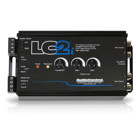 audiocontrol lci  channel  output converter  accubass  subwoofer control