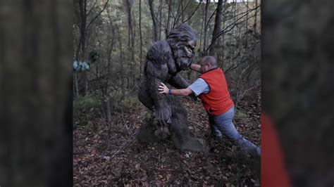 Missing Sasquatch Statue Found Alone In The Woods Wkrn News 2