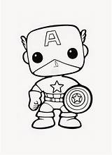 Funko Pop Pages Coloring Para Colorear America Captain Avengers Loki Pops Coloriage Dessin Dibujar Template Pintar Sketch Drawings Imprimer Pro sketch template
