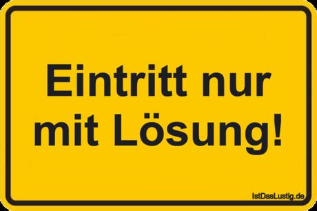 eintritt nur mit loesung