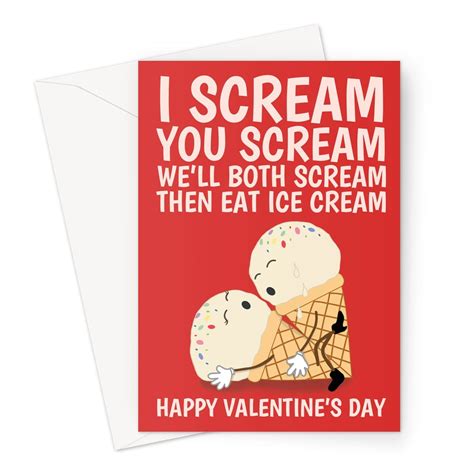 Funny Ice Cream Sex Valentines Day Card – Cupsies Creations