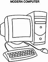 Computer Coloring Pages Getdrawings sketch template