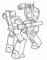 Optimus Prime Megatron Transformers Drawing Colorare Mycoloring Svg sketch template