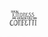Kindness Confetti sketch template