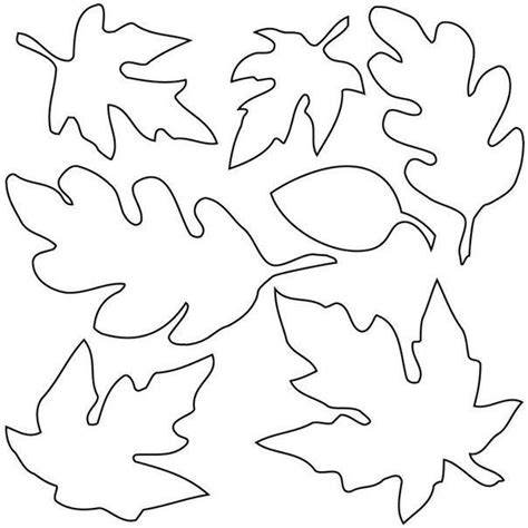 fall coloring pages fall leaf template leaf template