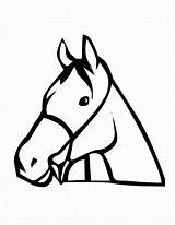 Paardenkop Kleurplaat Clipartbest Stronger Animal Horses sketch template