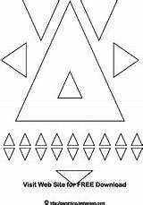 Designlooter Triangles sketch template