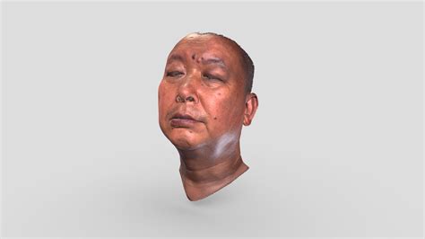 face raw mesh download free 3d model by thunk3d scanner diana123456