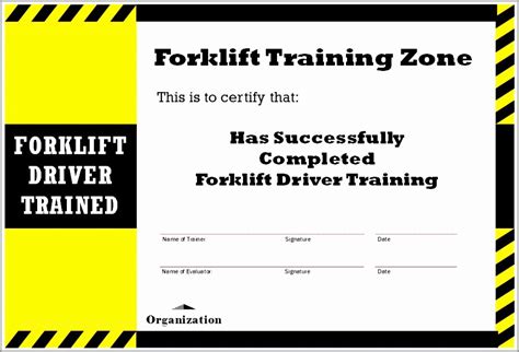 forklift certification template images forklift reviews