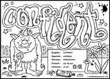 Graffiti Coloring Pages Words Printablee Letters Word Money Via sketch template