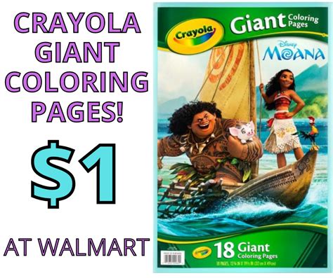 crayola giant coloring pages   walmart glitchndealz