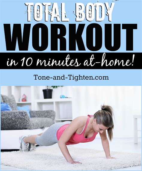 minute  home total body workout tone  tighten