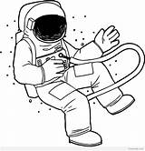 Astronaut Coloring Nasa Spaceship Drawing Pages Setting Line Getdrawings Print Character Clipartmag Wecoloringpage sketch template