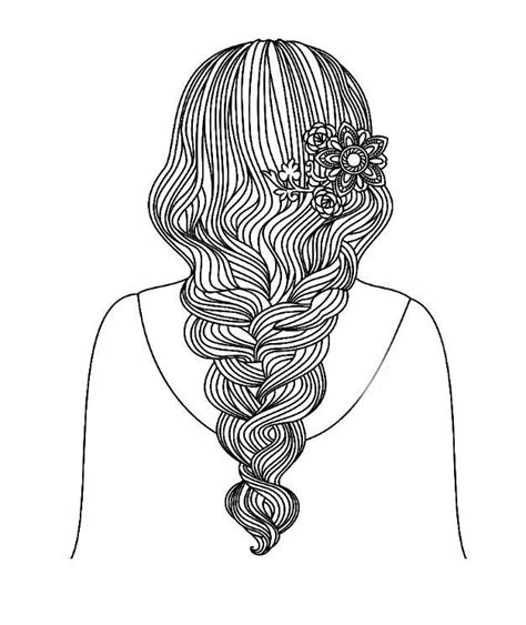 hairstyle coloring pages    print