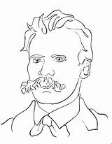 Friedrich Nietzsche Wallflower Nietzche sketch template