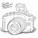 Camera Drawing Sketch Draw Sketches Dslr Nikon Pencil Step Realistic Drawings Easy Cameras 3d Cute Paintingvalley May Doodles Choose Board sketch template