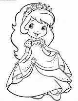 Coloring Pages Strawberry Princess Shortcake sketch template
