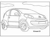 Citroen Coloring Pages sketch template