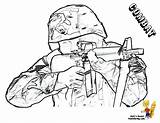 Soldier Sniper M16 Getdrawings Coloringhome Yescoloring Fearless Snipers sketch template