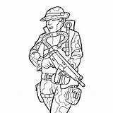 Military Coloring Jobs sketch template