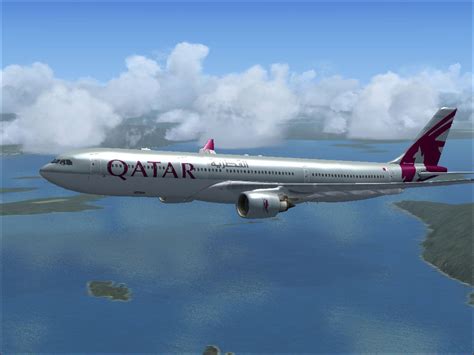 qatar airways airbus    fsx