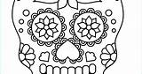 Coloriage Squelette Sucre Coeurs sketch template