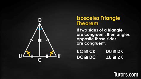 isosceles triangle theorem proof converse examples