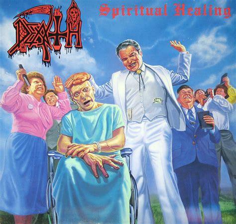 death spiritual healing album cover gallery  vinyl lp discography