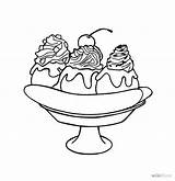 Banana Split Coloring Pages Wayne Thiebaud Ice Cream Drawing Drawings Color Sheets Draw Getcolorings Choose Board Comments sketch template