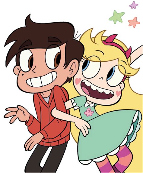 Star Butterfly Marco Diaz Holding Arms Crop By Wholuvcartoons On