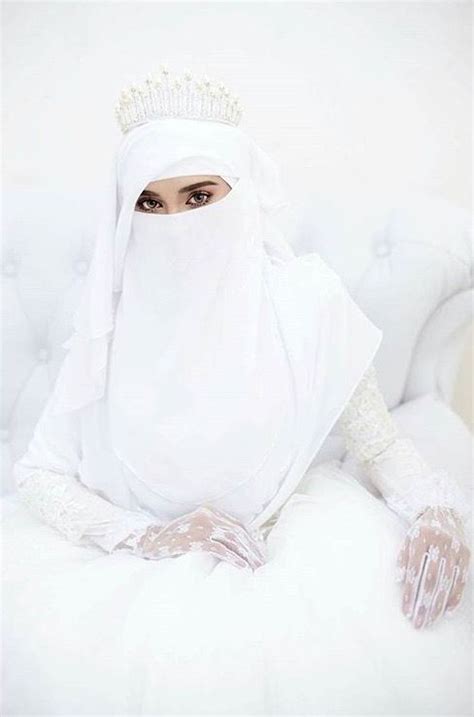 Beauty Muslim Bride Peçe Nikab Nikap Nikabis Kapalı çarşaf Hicab