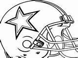 Dallas Cowboys Helmet Coloring Pages Getdrawings Drawing sketch template