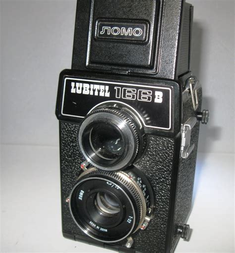 vintage lomo  tlr film camera lubitel  universal medium