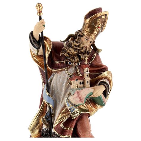 wooden statue  saint wolfgang  church coloured  sales