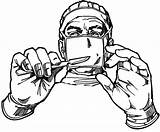 Surgery Clip Surgeon Clipart Scary Cliparts Cartoon Eyes Plastic Surgical Drawing Doctors Mask Library Doctor Operation Patient Scared Eye Character sketch template