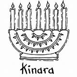 Kinara Kwanzaa sketch template