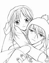 Coloring Anime Pages Couple Cute Couples Printable Emo Color Girl Sad Coloring4free Print Outline Girls Kids Sheets Winter Bestcoloringpagesforkids Colorings sketch template