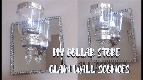 diy dollarstore glam wall sconces wall light home decor