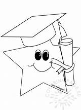 Star Coloring Graduate Graduation Cute Pages Cap Diploma Printable Kindergarten School Hat Kids Printables Pre Preschool Colouring Coloringpage Getdrawings Choose sketch template