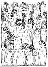 Adulte Katzen Zentangle Doodle Giclee Coloriage Mandala Quilt Colorier Ausmalbilder Malvorlagen Colorare Naif Zeichnen Malen Zentangles Gatti Disegno sketch template
