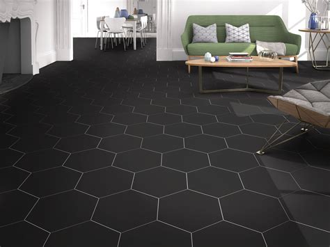opal black porcelain tile floor  decor