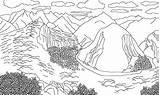 Andes Colorear Appalachian Mountain Picchu Machu Designlooter sketch template