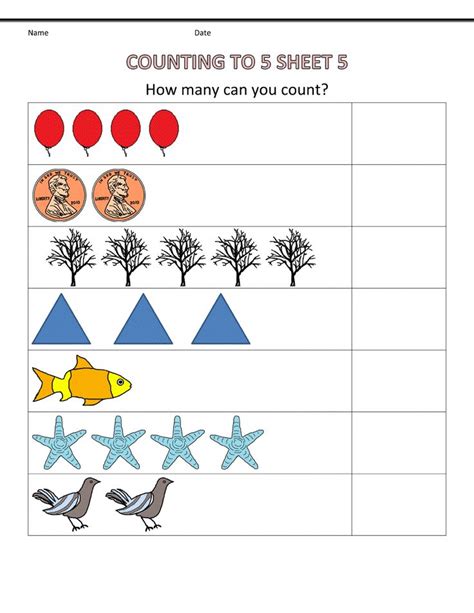 counting   preschool math worksheets  worksheets kids math