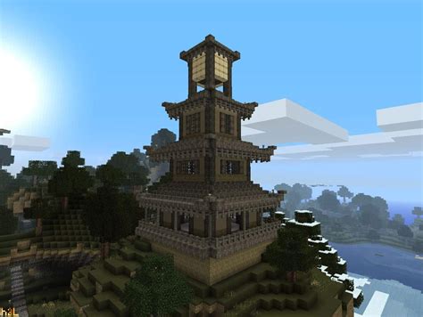 large pagodatower minecraft building