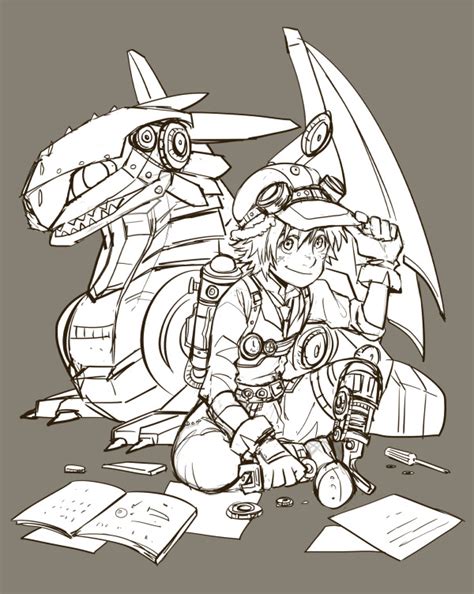 Rdjism Hiccup And Toothless Steampunk