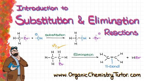 introduction  substitution  elimination reactions youtube