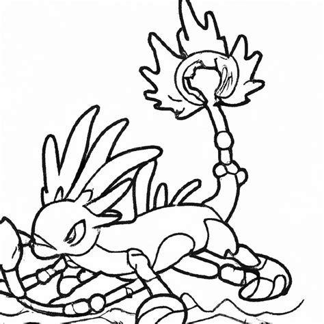 Desenhos De Pokémon Seadra Para Imprimir E Colorir