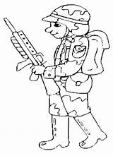 Coloring Pages Soldier Soldiers Toy Printable Library Clipart Easy sketch template