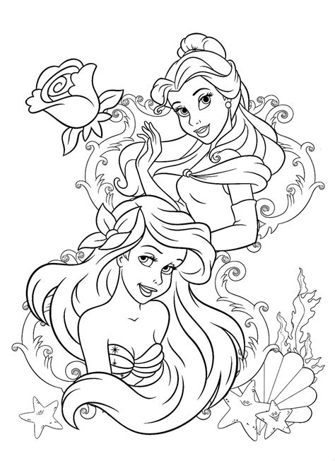 ariel  mermaid coloring pages  printable coloring pages