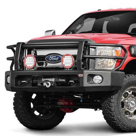 arb  deluxe full width front winch modular bumper kit  grille guard